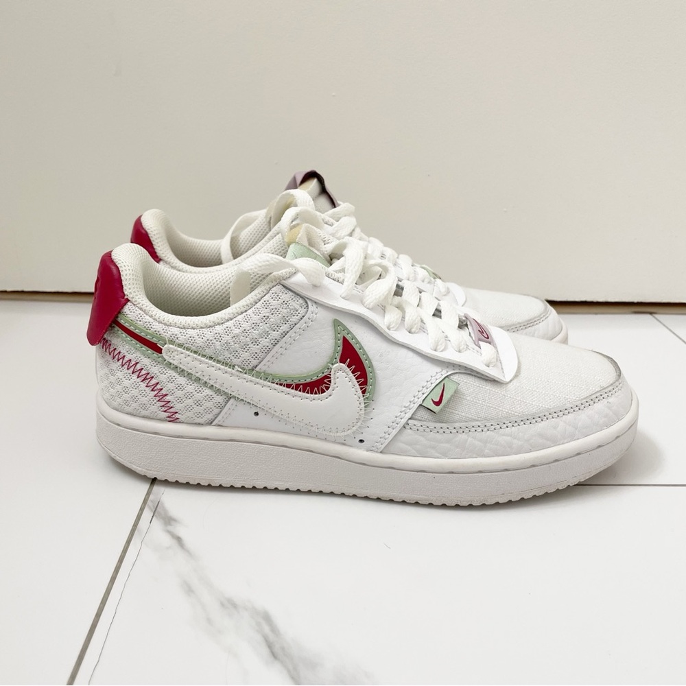 Nike Court Vision Low Premium Valentines Day Edition Lace Up Sneakers Shoes